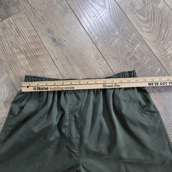 Alia Womens Size 12p Polyester Olive Green Pants - Picture 4 of 10